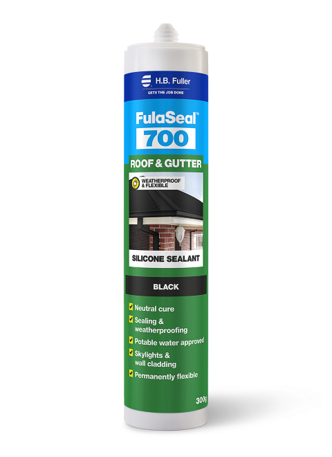 SILICONE ROOF + GUTTER NEUTRAL CURE - BLACK - STD CARTRIDGE